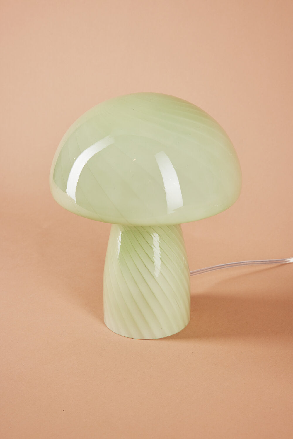 Mushroom bordlampe, grøn - H23 cm.